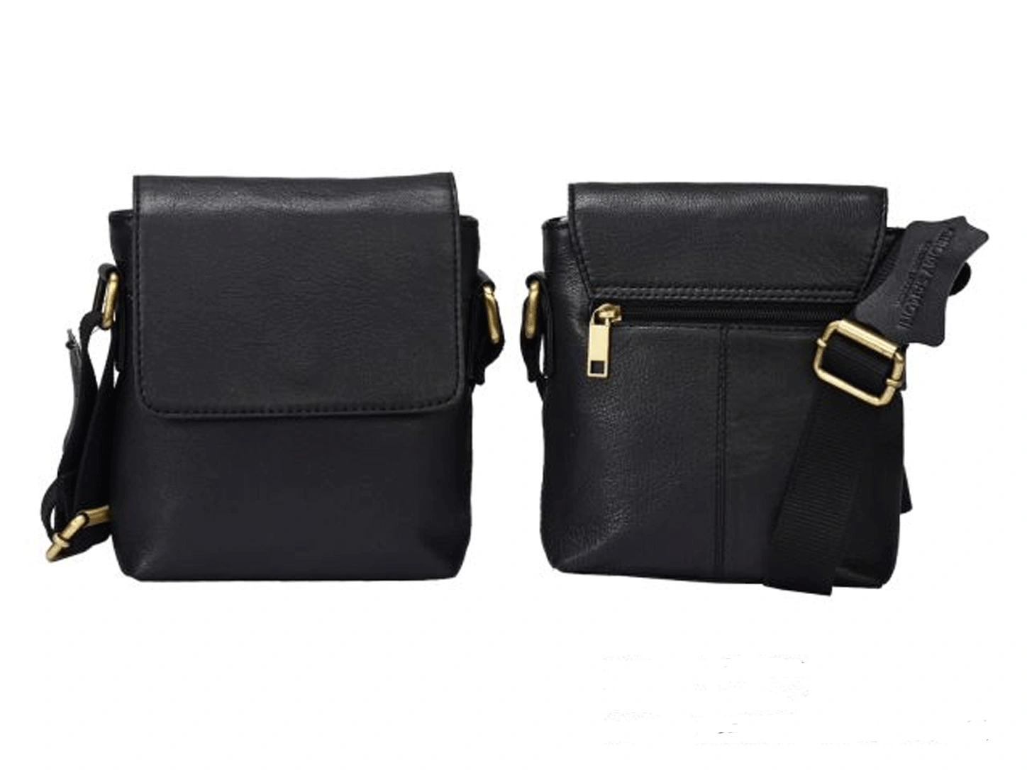 Minimalist Black Crossbody Messenger